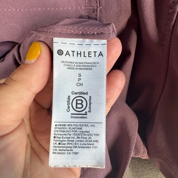 Athleta Mauve Short Sleeve Top - Picture 9 of 10